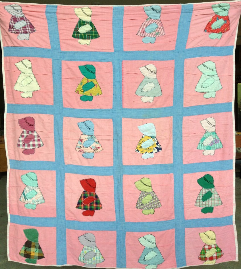 Sunbonnet Sue Quilt made in the 50's