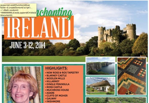 screenshot2424 Stashing Sisters Quilt Trip to Ireland