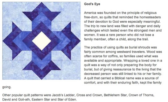 From the National Park Service Quilt Discovery Project