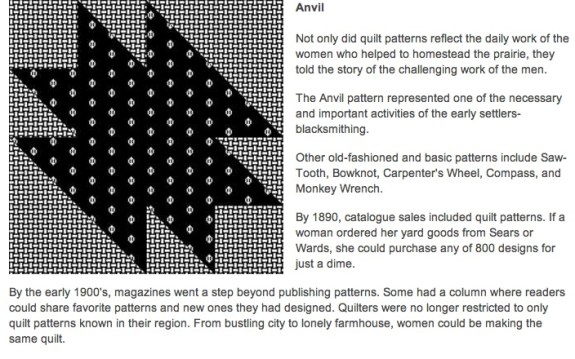 Anvil from NPS Quilt Discovery Project