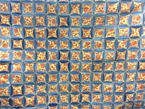 Stashing Sisters - Denim Cathedral Quilt by Kim 