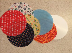 4 - 5 Inch Diameter Fabric Circles and Poster Board Template