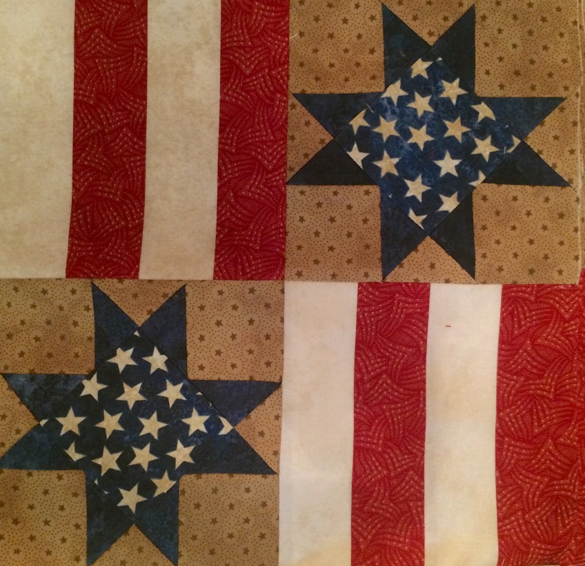 'Stars & Stripes' Quilt Block