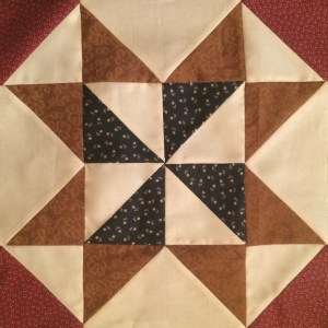 Americana Pinwheel Star Quilt Block