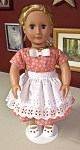 18″ Doll Dress, Peach Polka Dot by&nbsp;Kay