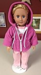 18″ Doll Clothes, Pink Hoodie and Pants by&nbsp;Kay