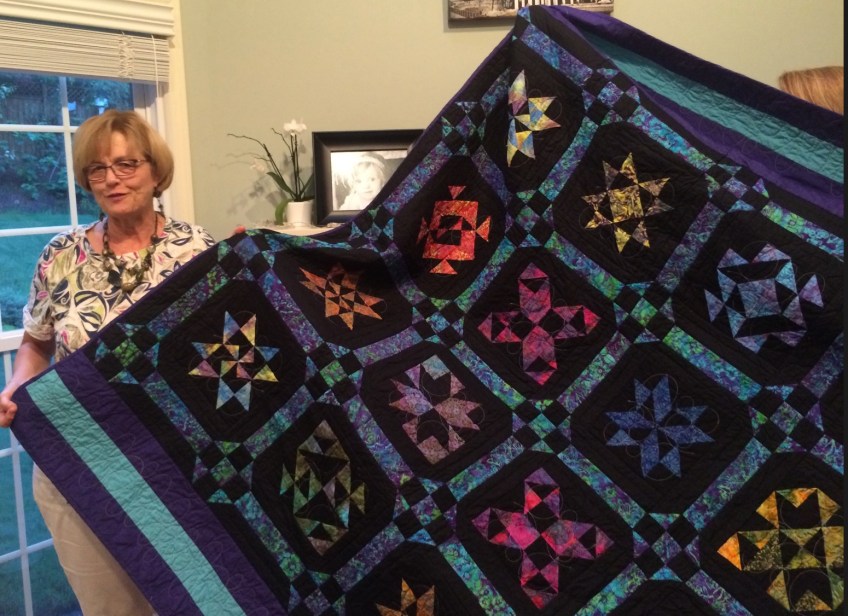 Black & Blue Block Sampler Quilt