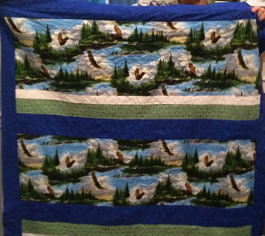 Throw Quilt with Eagle's View