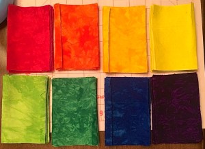 Batik Fabric Color Pieces