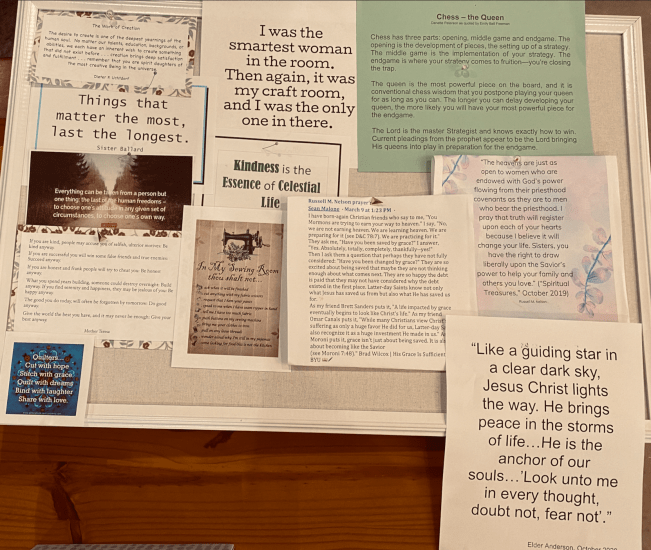 Bulletin Board of Quotes for Quilters